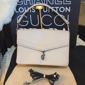 Botkier Cream Top-Handle Trigger Crossbody Bag NOW ONLY $50